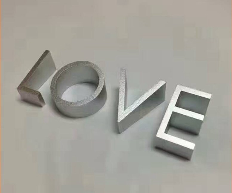 6Cm Height Iloveu Aluminum Letters Sign 359